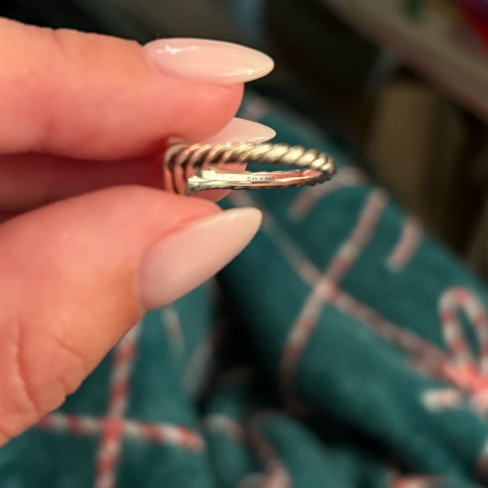 David yurman cable heart pinky ring size 4.5 - Picture 6 of 9